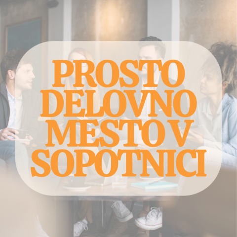 Prosto delovno mesto v Sopotnici: STROKOVNI DELAVEC V TERAPEVTSKI SKUPNOSTI - M/Ž